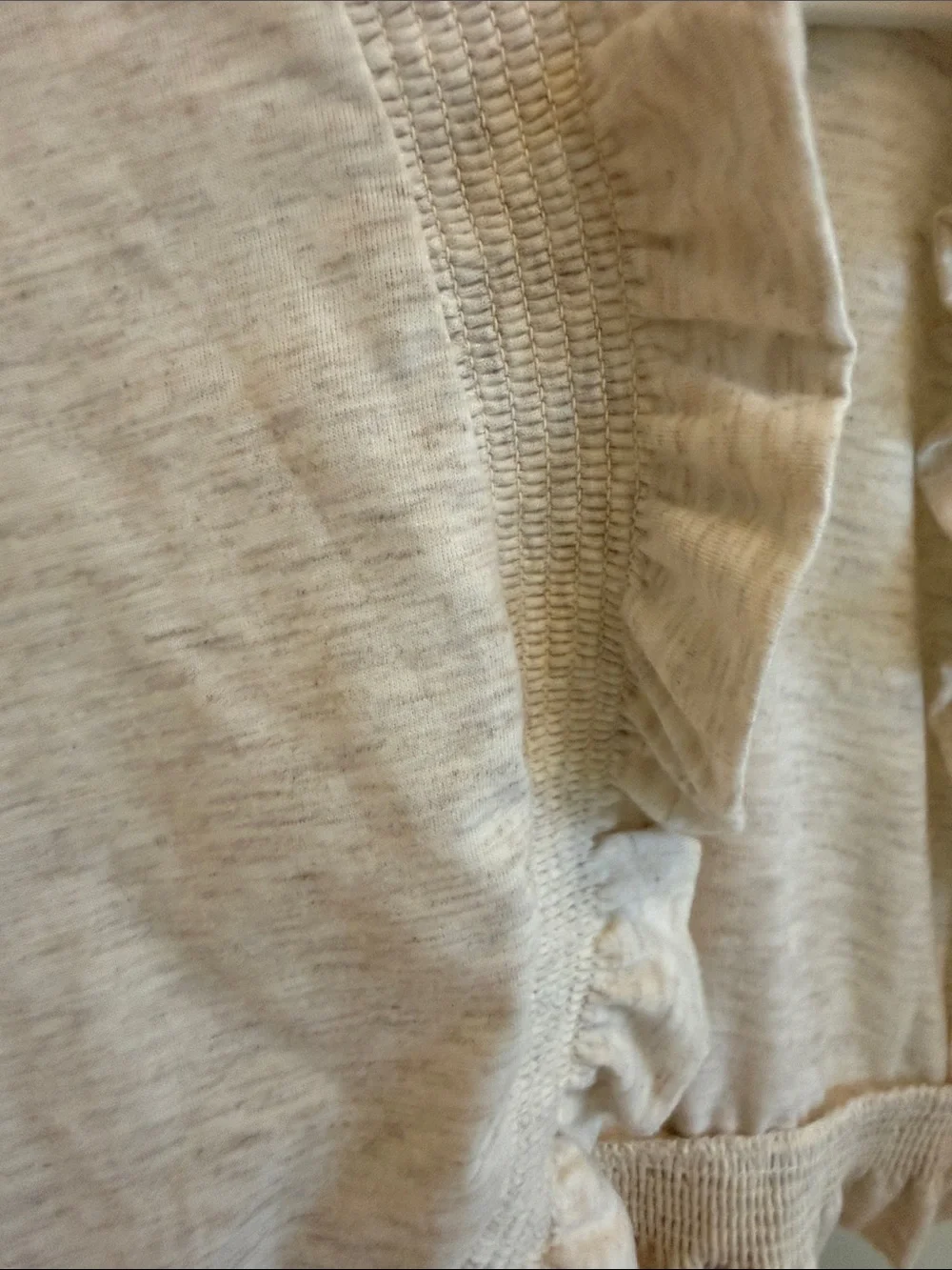 Just Love Cream Lightweight Ruffle-Trim Open Cardigan - Picture 8 of 10